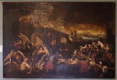 Lot 342 - Flemish School. Massacre of the Innocents, first quarter 17th century