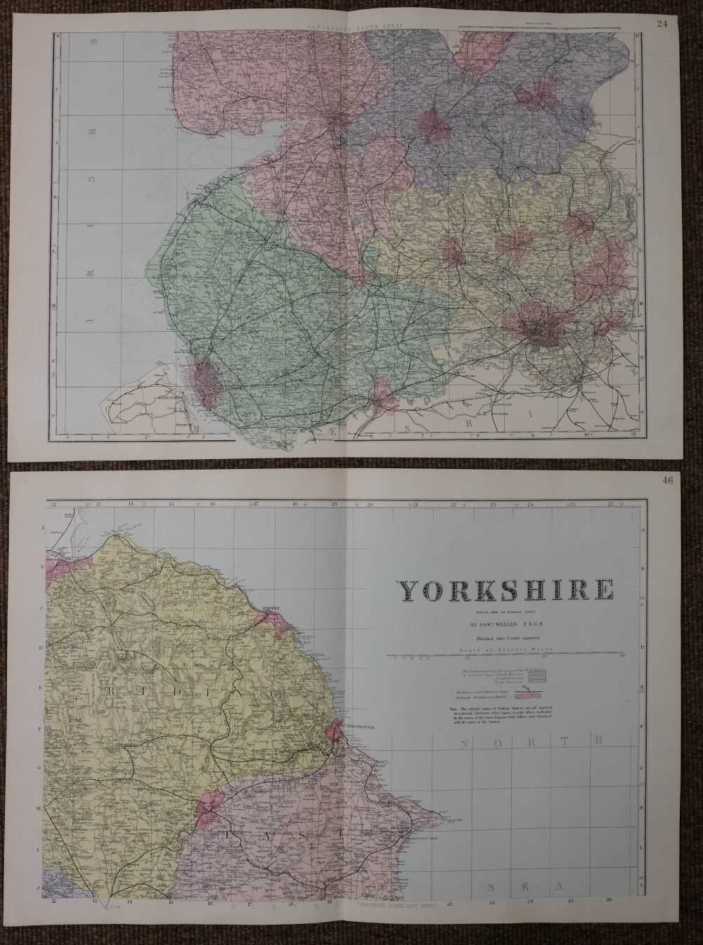 Lot 56 - Maps. A mixed collection of approximately ninety maps, mostly 19th century