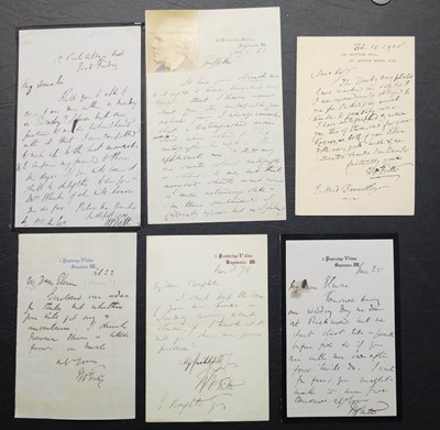 Lot 633 - Frith (William Powell Frith, 1819-1909). A group of 17 autograph letters signed, 1860s/1900s