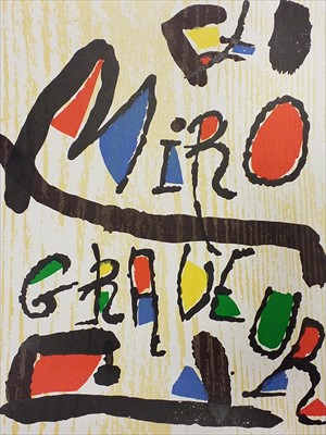 Lot 348 - Dupin (Jacques). Miró Engraver, I. 1928-1960, & Miró Radierungen, II. 1962-1973, 1984/1989