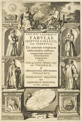 Lot 526 - Lansberg (Philipp). Tabulae Motuum Coelestium Perpetuae, 1632