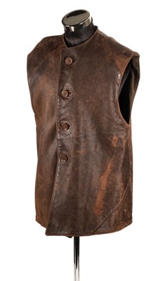 Lot 55 - Jerkin. A WWII military brown leather jerkin, no.2, dated 1944