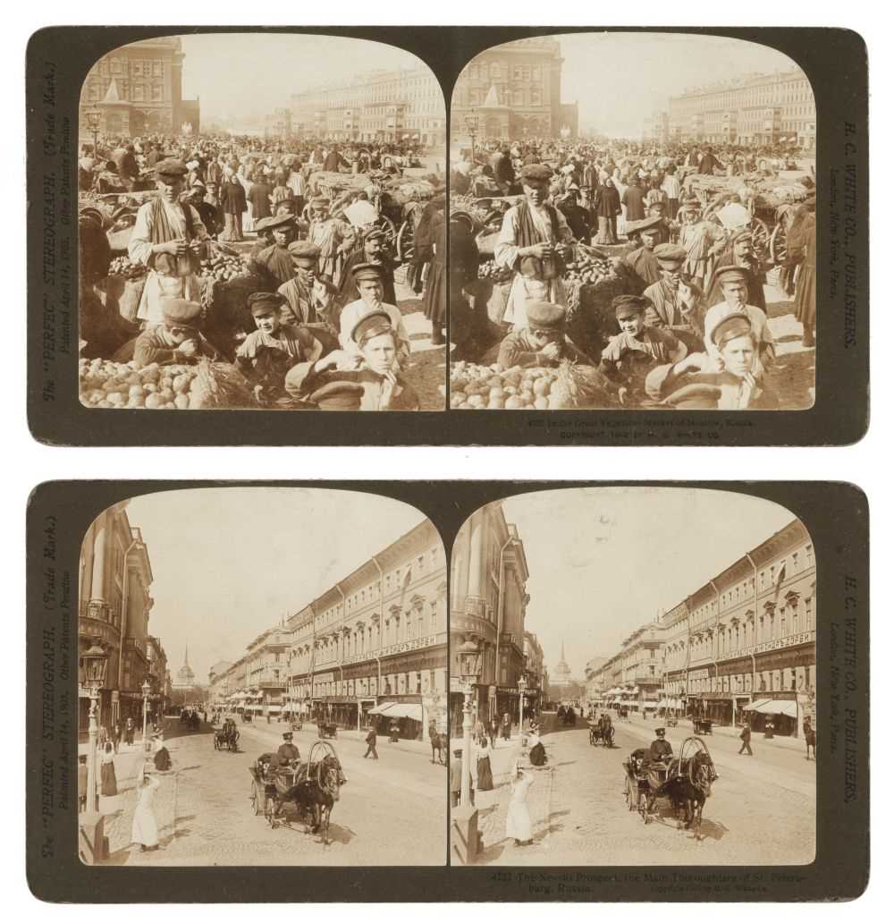 Lot 134 - Russia. A group of 15 albumen print cabinet card views of St Petersburg by A. Felisch, c. 1880s