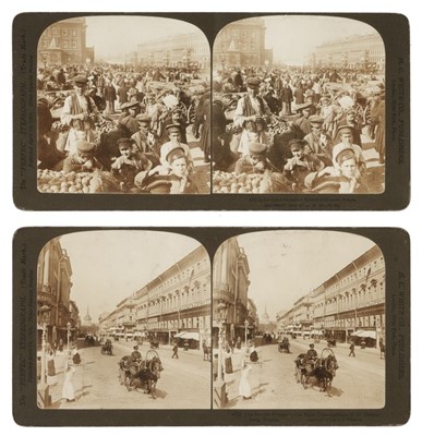 Lot 134 - Russia. A group of 15 albumen print cabinet card views of St Petersburg by A. Felisch, c. 1880s
