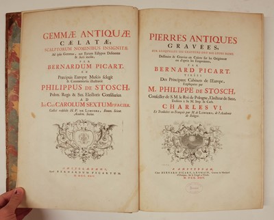 Lot 370 - Picart (Bernard). Pierres Antiques Gravees..., Amsterdam, 1724