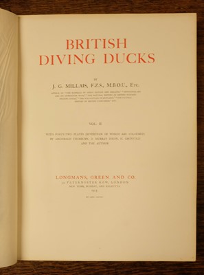 Lot 248 - Millais (John Guille). The Natural History of British Surface-Feeding Ducks, 1909, & others