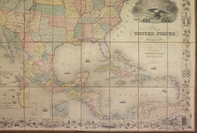 Lot 123 - United States. Colton (J. H. & Co.), Map of the United States of America..., 1855