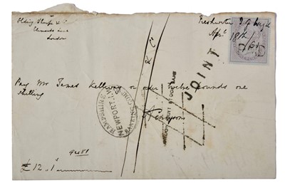 Lot 645 - Tennyson (Alfred, Lord, 1809-1892). Autograph cheque signed, 1861