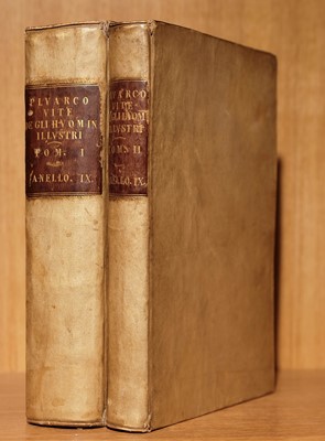 Lot 541 - Plutarch. Vite di Plutarco Cheroneo de gli huomini illustri Greci et Romani, 2 vols., Venice, 1569