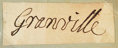 Lot 583 - Carteret (John, 1690-1763, 2nd Earl Granville). Autograph signature