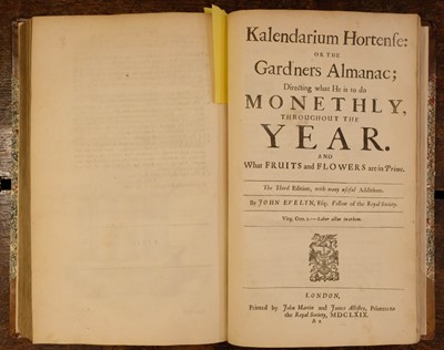Lot 203 - Evelyn (John). Sylva, or a Discourse of Forest-Trees, 2nd edition, 1670