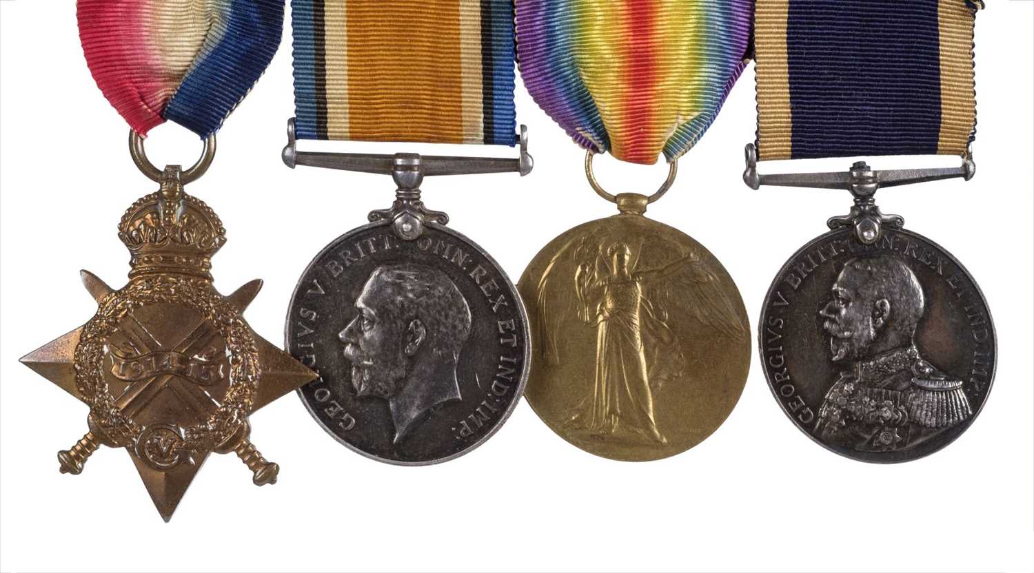 Lot 29 - WWI Naval Medals - Royal Marine Light Infantry
