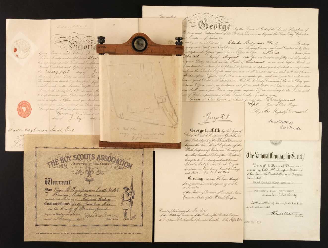 Lot 450 - WWI. An archive relating to Major Charles Hodgkinson Smith (1877-1952)