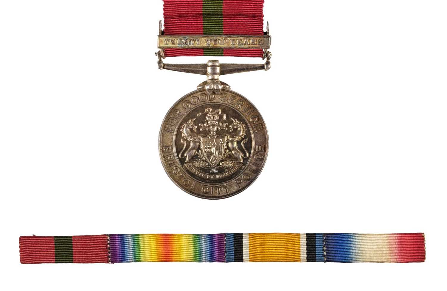 Lot 44 - Bristol City Police Long Service Medal