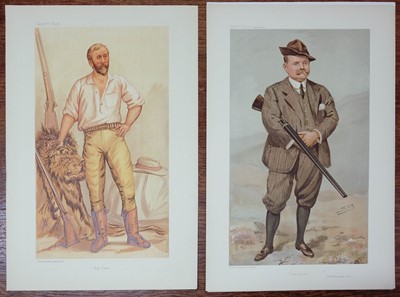 Lot 323 - Vanity Fair. A collection of ten caricatures of game shooters, late 19th & early 20th century