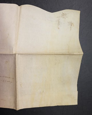 Lot 675 - Gloucestershire Terrier of Land. Vellum indenture, 1657