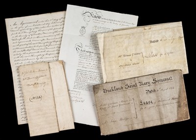 Lot 705 - West Country. 26 documents, 18th & 19th century