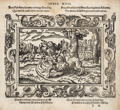 Lot 559 - Solis (Virgil, illustrator). Biblische Figuren dess Alten Testaments ..., 1562