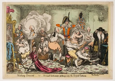 Lot 326 - Gillray (James, 1757-1815). Tiddy-Doll, The great French Ginger-Bread Baker..., 1806