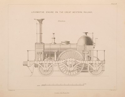 Lot 805 - Clark (Daniel Kinnear). Railway Machinery, Plate Volume only, 1855