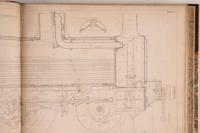 Lot 805 - Clark (Daniel Kinnear). Railway Machinery, Plate Volume only, 1855
