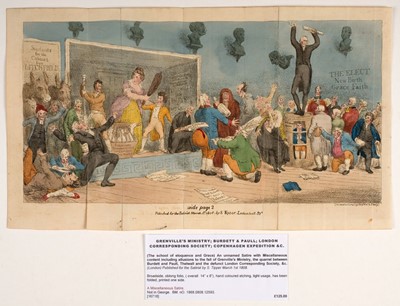 Lot 330 - The Satirist. A collection of twenty-five caricatures, early 19th century