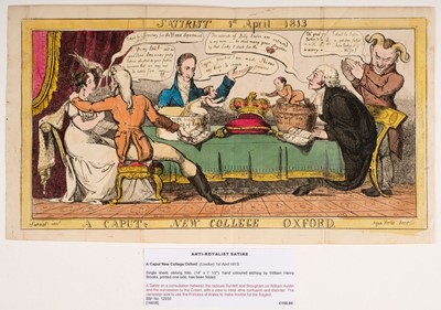 Lot 330 - The Satirist. A collection of twenty-five caricatures, early 19th century