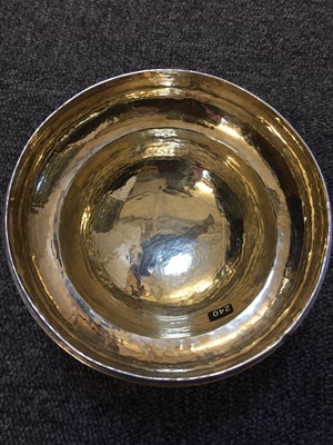 Lot 210 - Artificers Guild. Edward Spencer silver plated bowl and cover c.1930