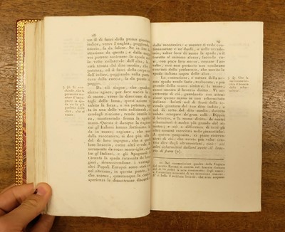 Lot 470 - Scorza (Rosaroll). La Scienza della Scherma ..., 1st edition, Milan, 1803