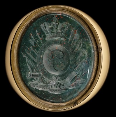 Lot 180 - York Hussars. A fine regimental desk seal c.1794-1802