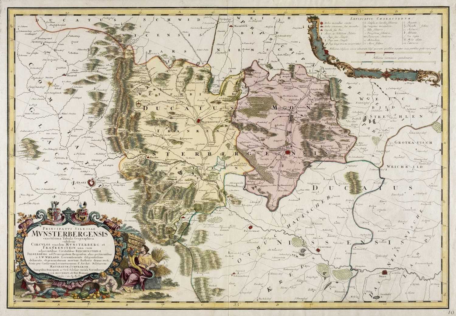 Lot 88 - Poland. Homann (J. B.), Principatus Silesiae Munsterbergensis..., 1736