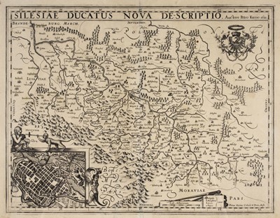 Lot 97 - Poland. Van den Keere (Pieter), Silesiae Ducatus Nova De-scriptio, Amsterdam, 1621