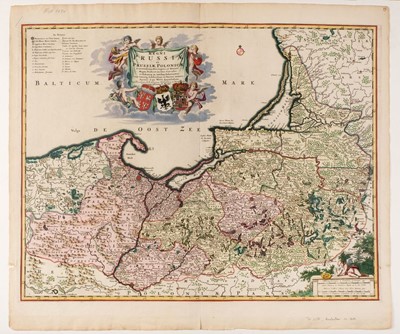 Lot 102 - Prussia. Jansson (Jan & Schenk P. & Valk G.),  Prussia accurata Descripta..., Amsterdam circa 1700