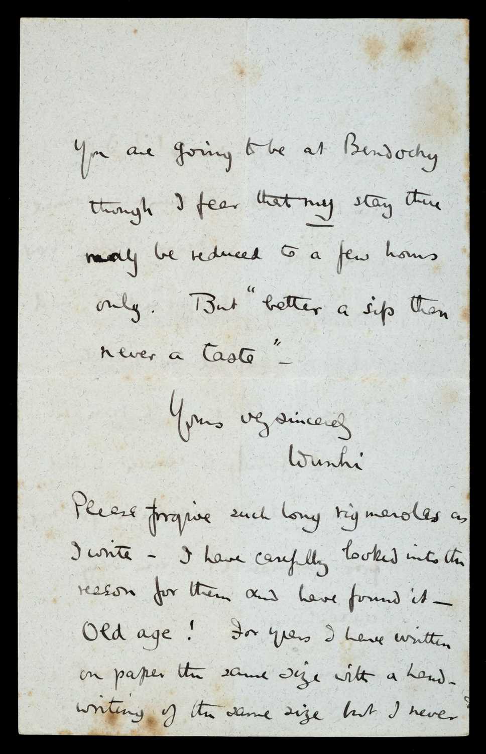 Lot 625 - Baden-Powell (Sir Robert, 1st Baron, 1857-1941). A long Autograph Letter Signed as ‘Wunhi’, 1897