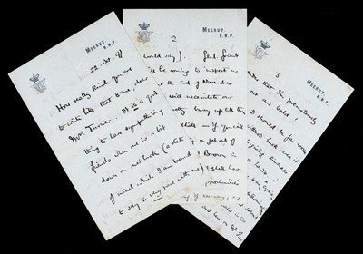 Lot 621 - Baden-Powell (Robert). A long Autograph Letter Signed, ‘Wunhi’, 1897
