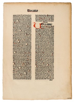 Lot 533 - Manuscript & Early Printed Leaves, circa 1460-80