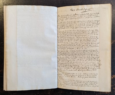 Lot 565 - Trussell (John, 1575-1648). A manuscript transcription..., circa 1640s