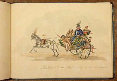 Lot 158 - Italy. Album of watercolours, 1829, ex libris Thomas Ashby (1874-1931)