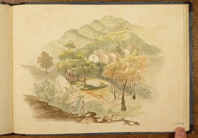 Lot 158 - Italy. Album of watercolours, 1829, ex libris Thomas Ashby (1874-1931)
