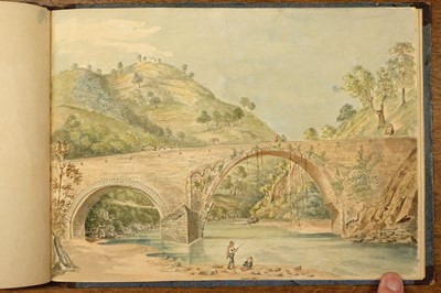 Lot 158 - Italy. Album of watercolours, 1829, ex libris Thomas Ashby (1874-1931)