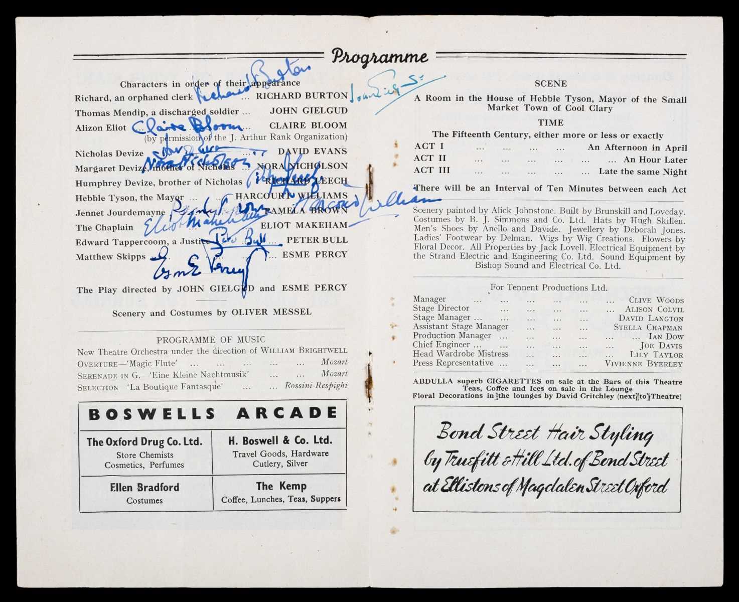 Lot 628 - British Actors. A collection of signed