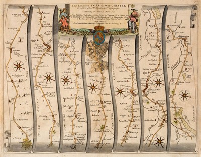 Lot 76 - Ogilby (John). The Roads from York to Whitby and Scarborough in Yorkshi...., circa 1680