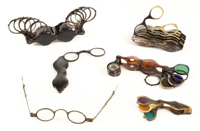 Lot 159 - Spectacles. A collection of spectacles and opticians frames