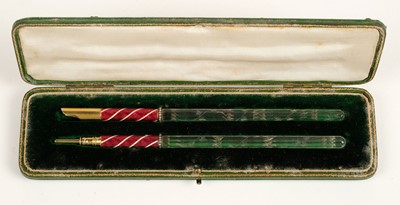 Lot 140 - Pen set. A fine 19th century French pen set
