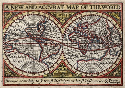 Lot 133 - World. Van den Keere (Pieter), A New and Accurat Map of the World, 1627 or later