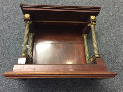 Lot 332 - Book trough. A George III style mahogany book trough