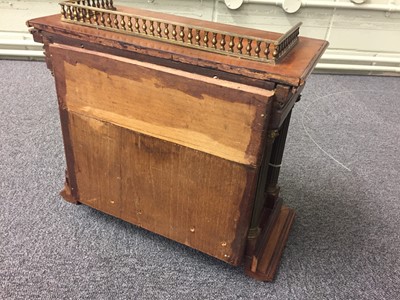 Lot 332 - Book trough. A George III style mahogany book trough