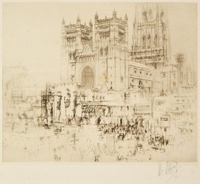 Lot 569 - Walcot (William, 1874-1943). Durham Cathedral