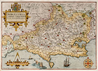 Lot 26 - Dorset. Blaeu (Johannes), Comitatus Dorcestria sive Dorsettia; vulgo Anglice Dorset Shire, 1660
