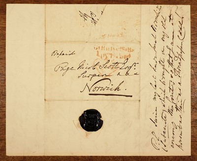 Lot 711 - Beatty (Sir William, 1773-1842). Autograph letter to Page Nicol Scott, 1840